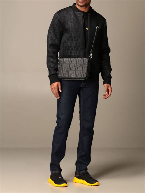 fendi cross-body men's|Fendi over the shoulder bag.